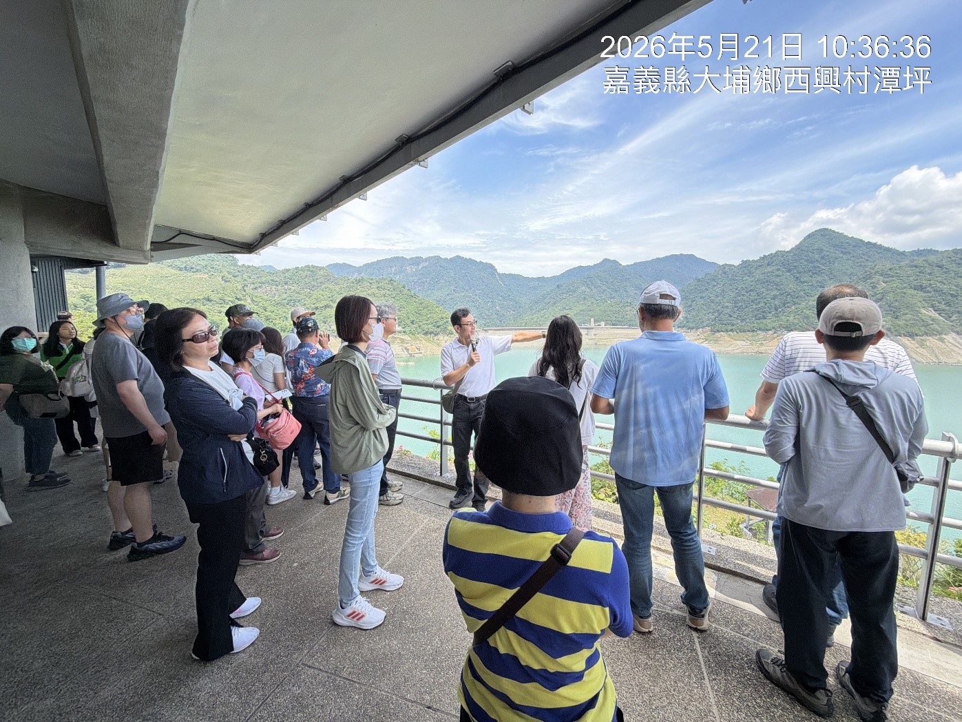 經濟部南區水資源分署主任於曾文水庫導覽